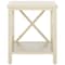 Safavieh Candice White Cross Back End Table AMH6523A - alternate 1